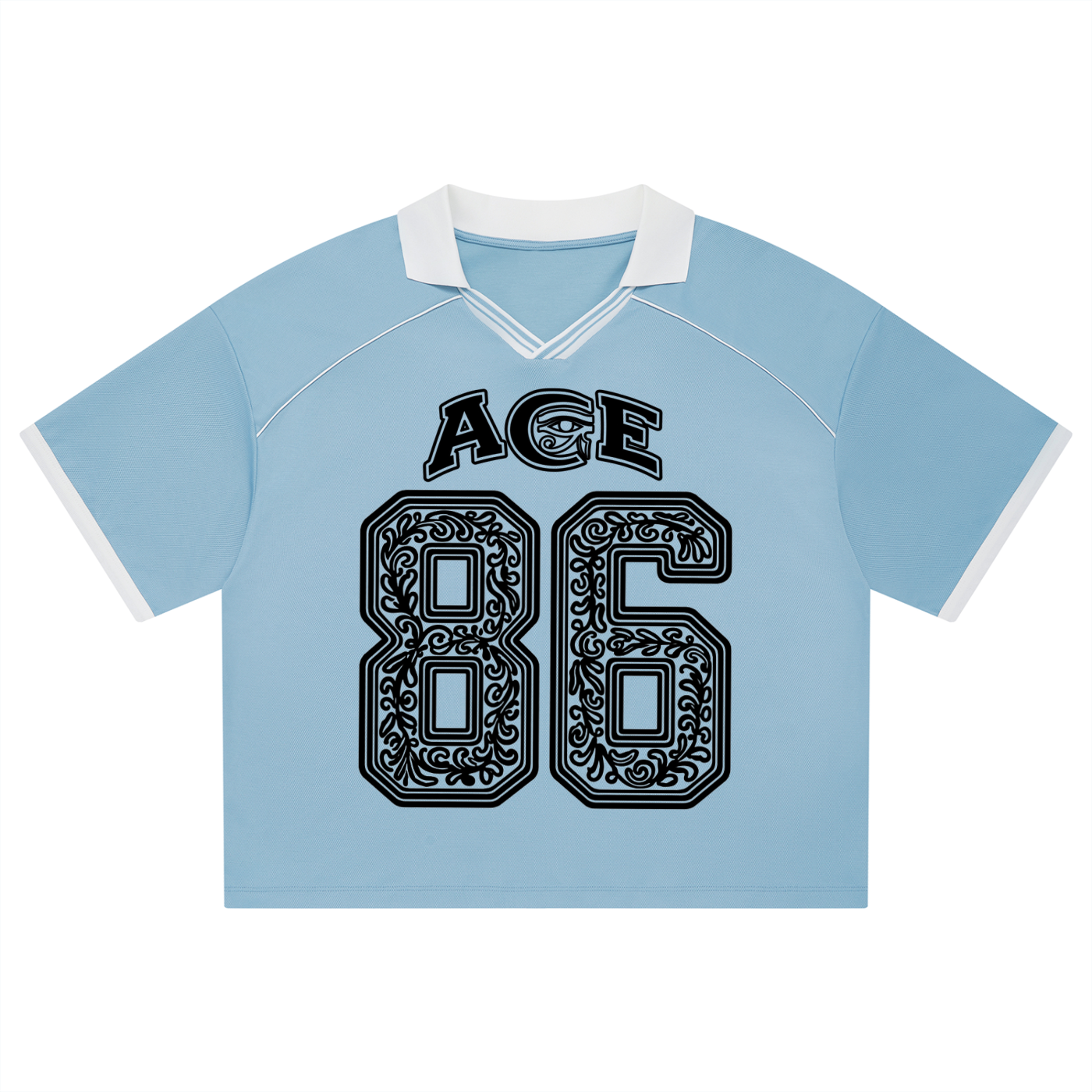 Unisex Collared Piping Boxy Soccer Jersey
