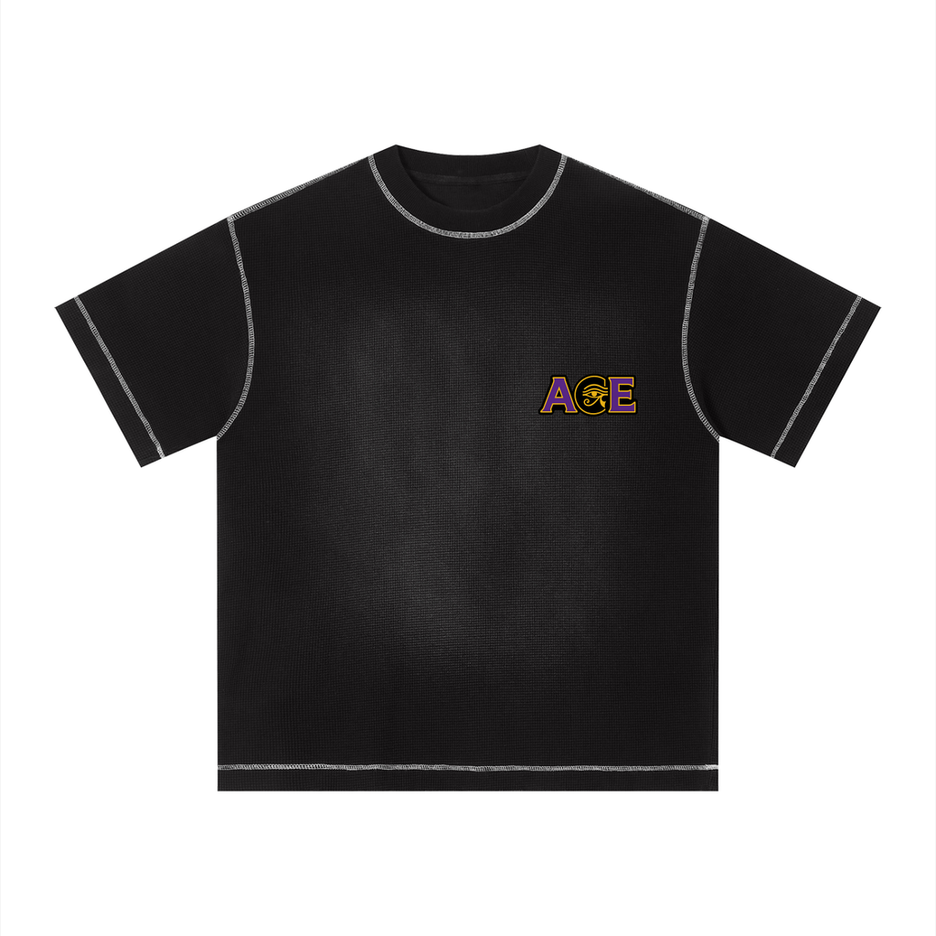 Unisex Sunfade Waffle Boxy T-Shirt