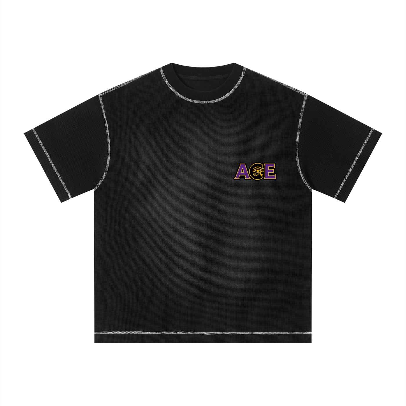 Unisex Sunfade Waffle Boxy T-Shirt
