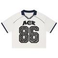 Unisex Collared Piping Boxy Soccer Jersey