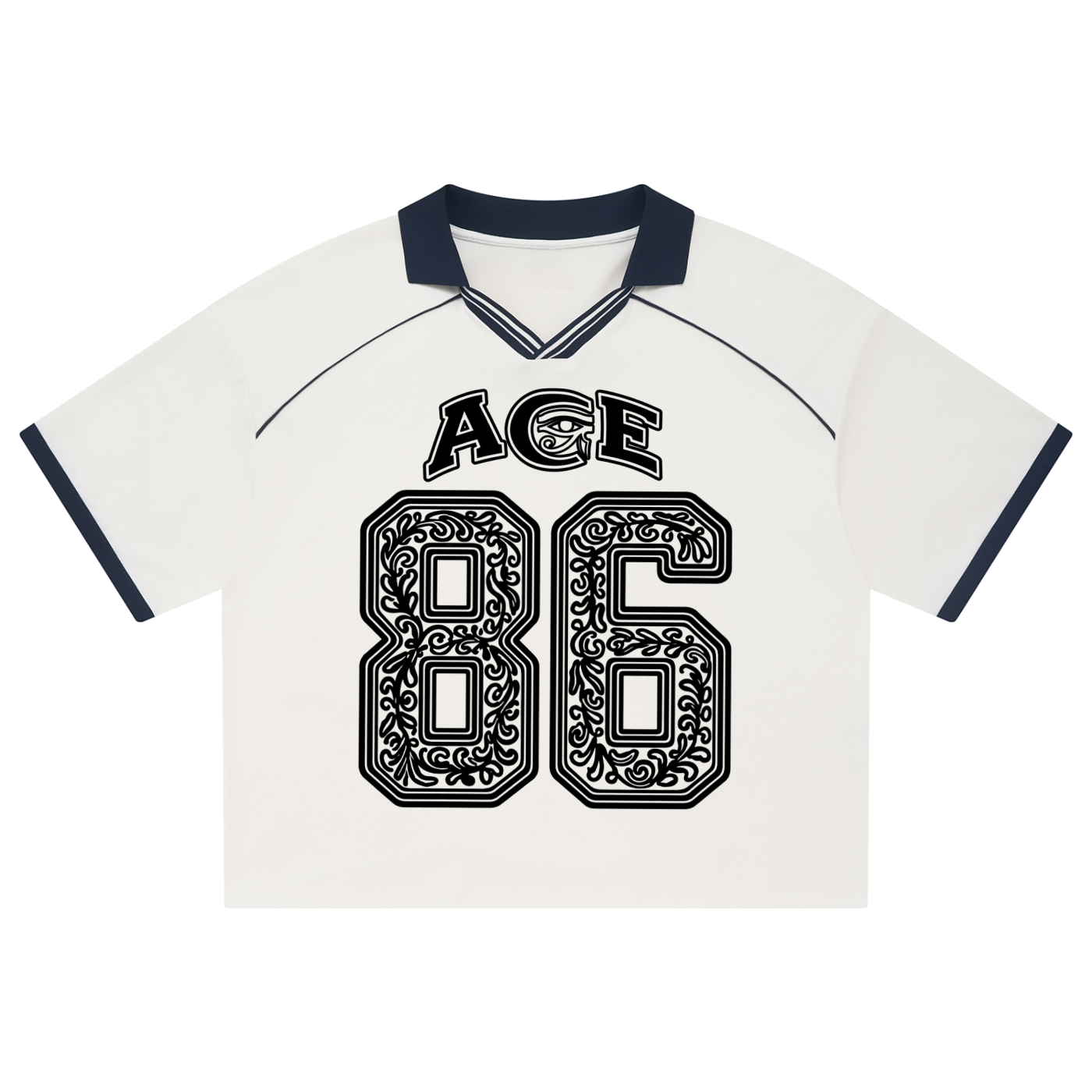 Unisex Collared Piping Boxy Soccer Jersey