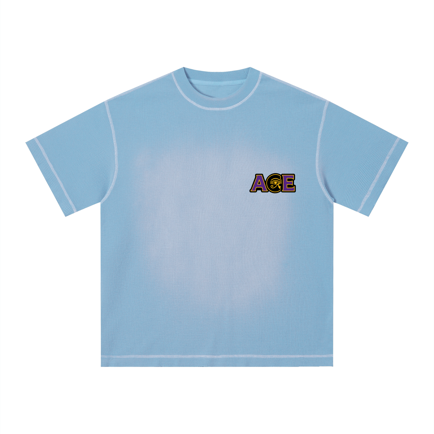 Unisex Sunfade Waffle Boxy T-Shirt