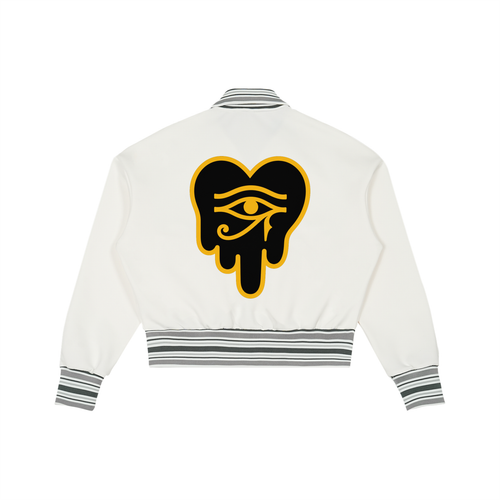 A.G.E Striped Rib Collar Zip Jacket
