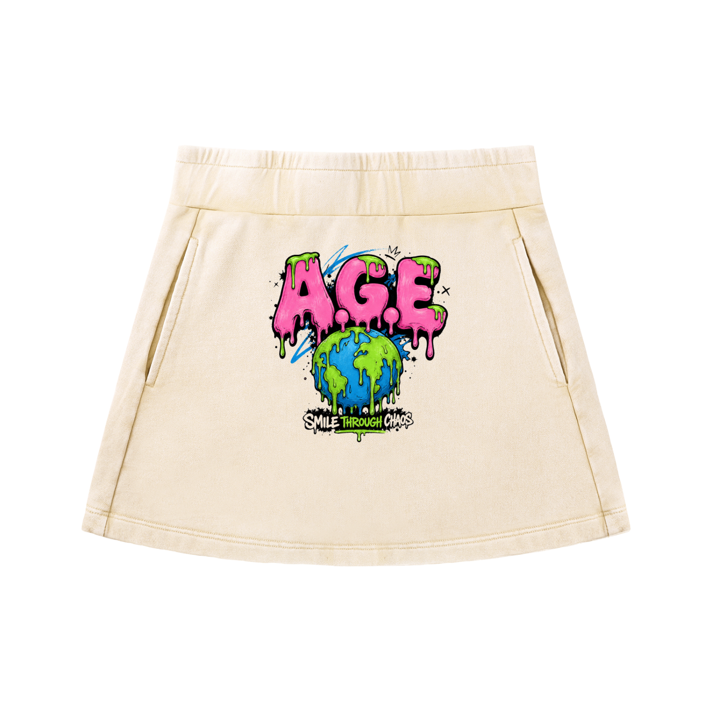 Women's Mineral Wash Mini Skirt