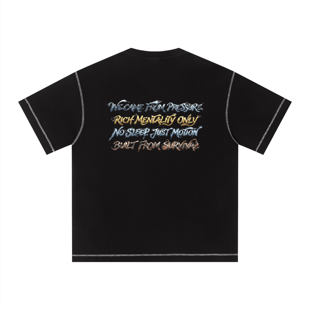 Unisex Sunfade Waffle Boxy T-Shirt