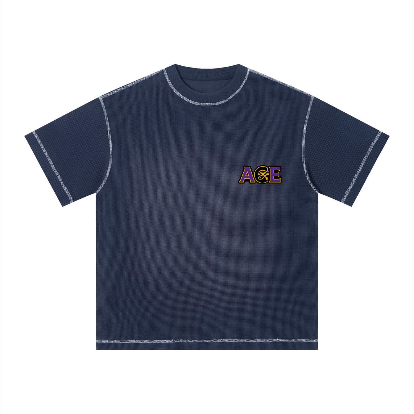 Unisex Sunfade Waffle Boxy T-Shirt