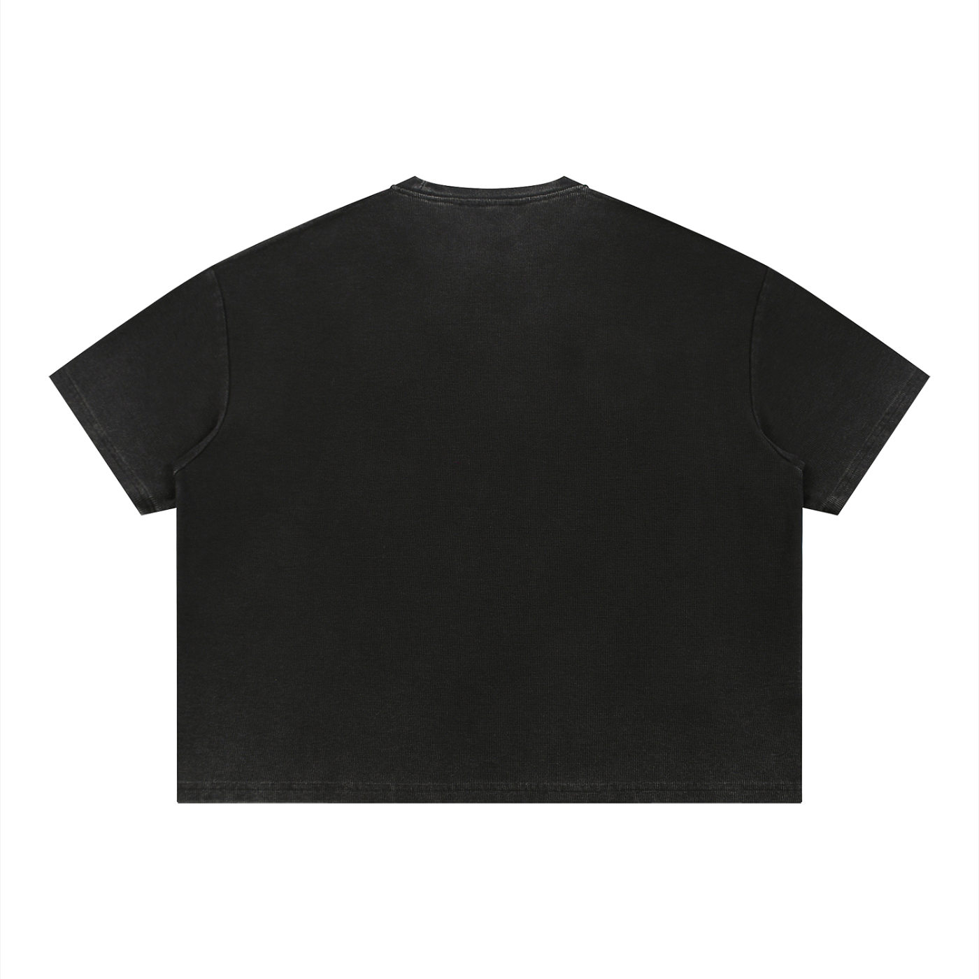 A.G.E  Vintage Wash Sunfade Boxy Waffle T-Shirt
