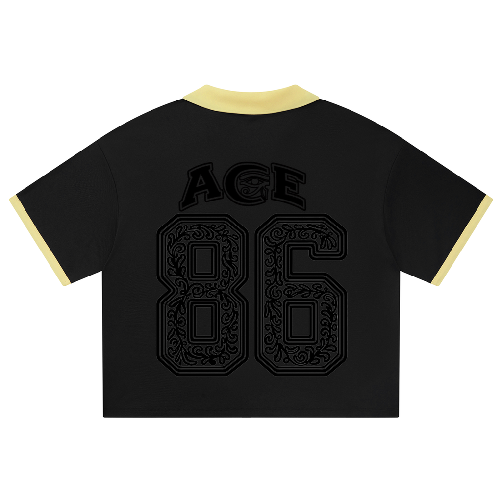Unisex Collared Piping Boxy Soccer Jersey