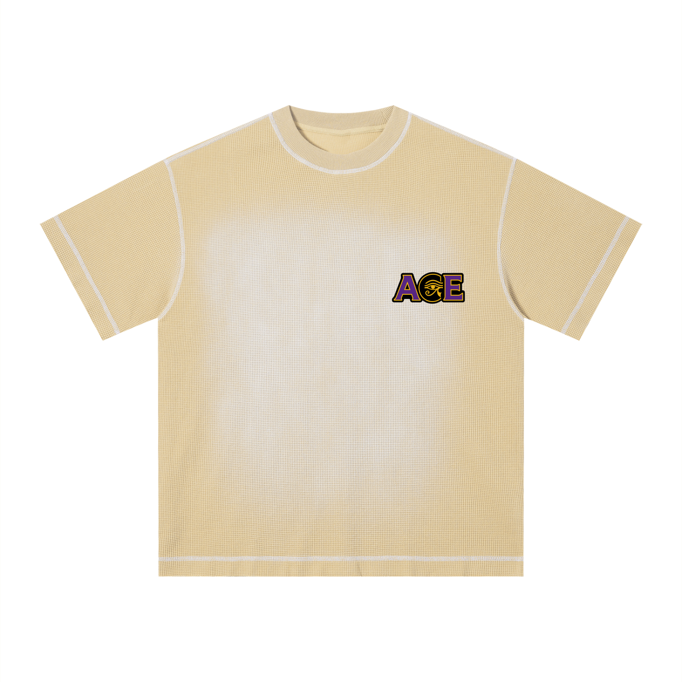 Unisex Sunfade Waffle Boxy T-Shirt