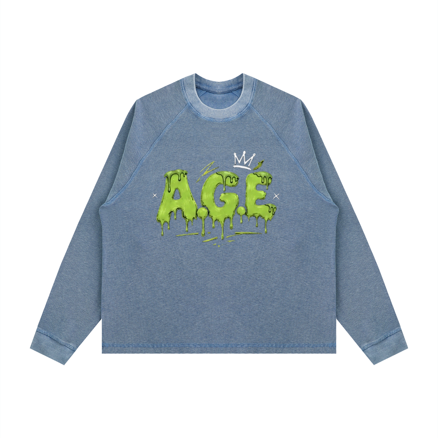 Unisex Vintage Wash Boxy  Waffle T-Shirt
